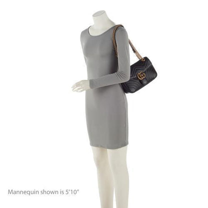 Gucci Matelasse Leather GG Marmont Small Flap Bag (SHF-PLODJy)