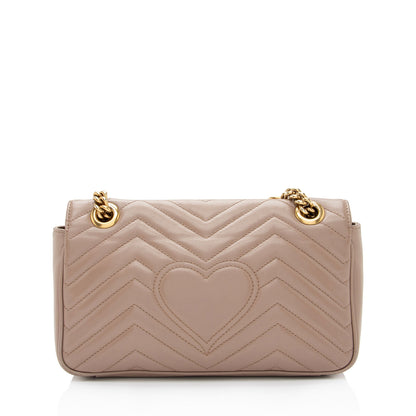Gucci Matelasse Leather GG Marmont Medium Flap Bag