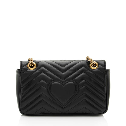 Gucci Matelasse Leather GG Marmont Small Flap Bag (SHF-IH7kiO)