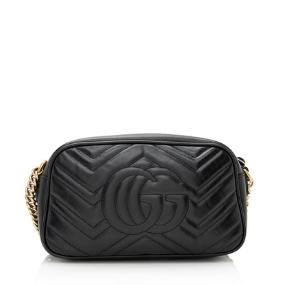 Gucci Matelasse Leather GG Marmont Small Shoulder Bag (SHF-21668)