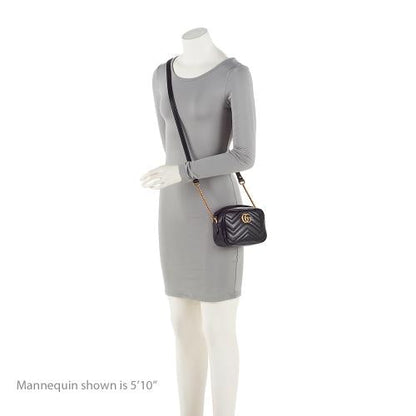 Gucci Matelasse Leather GG Marmont Small Shoulder Bag (SHF-21668)