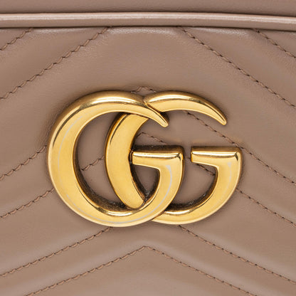 Gucci Matelasse Leather GG Marmont Small Shoulder Bag (SHF-22520)