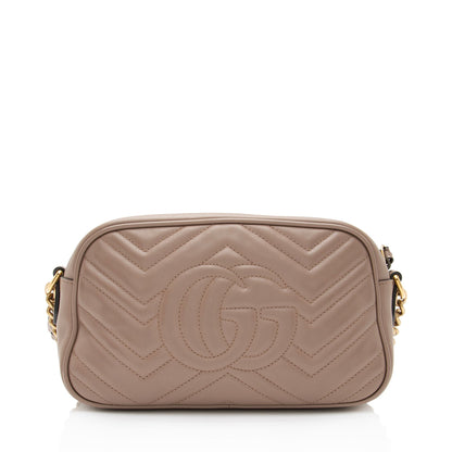 Gucci Matelasse Leather GG Marmont Small Shoulder Bag (SHF-LVfFFC)