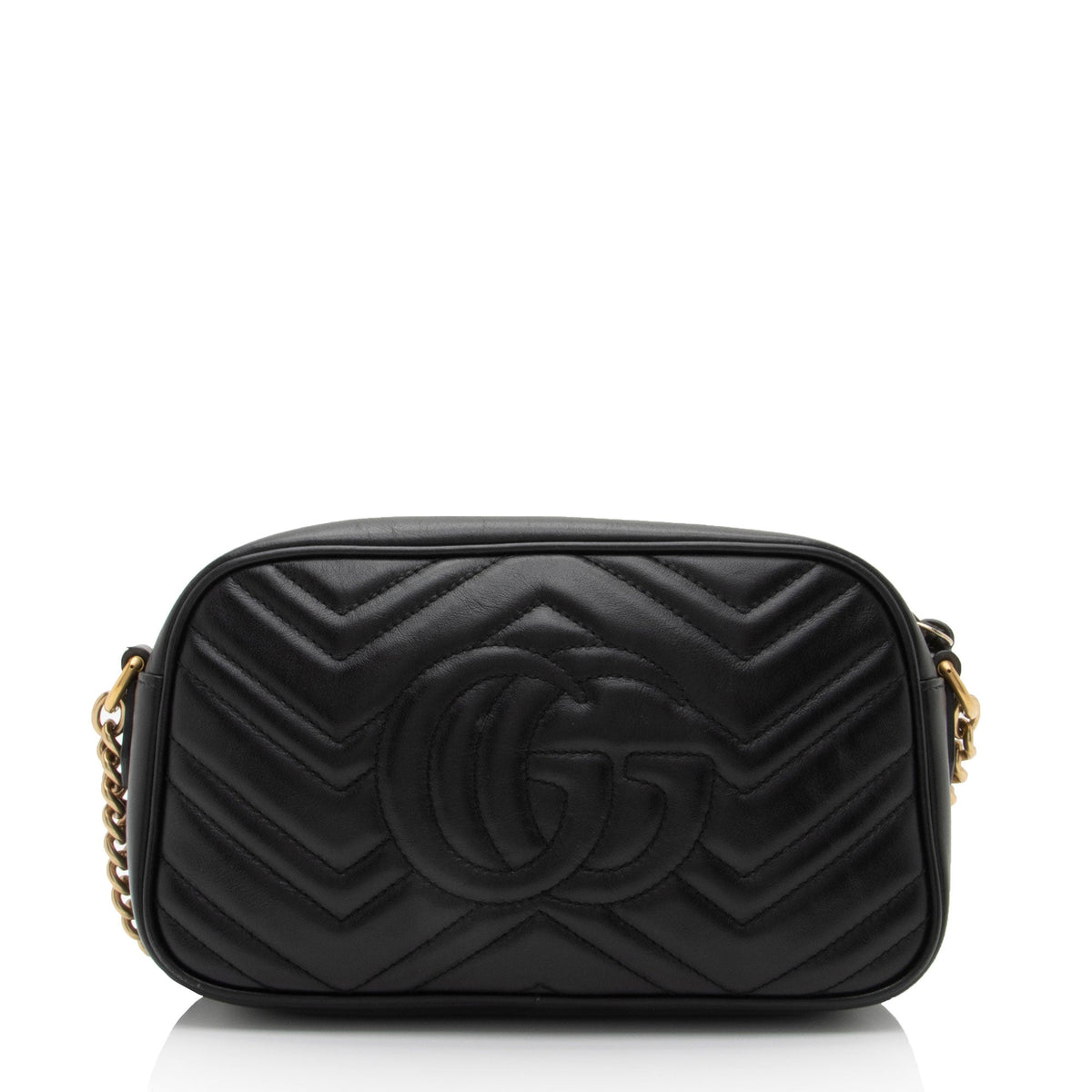 Gucci Matelasse Leather GG Marmont Small Shoulder Bag (SHF-E9Frrv)