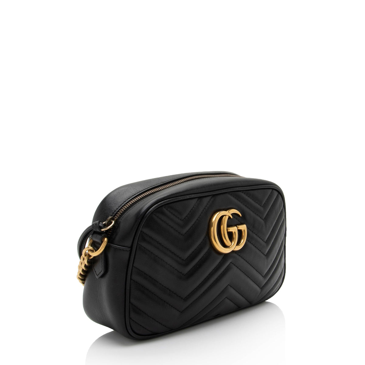 Gucci Matelasse Leather GG Marmont Small Shoulder Bag (SHF-E9Frrv)