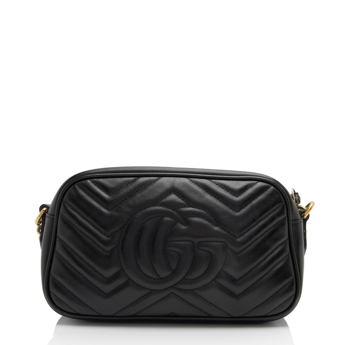 Gucci Matelasse Leather GG Marmont Small Shoulder Bag (SHF-P3q3Nl)