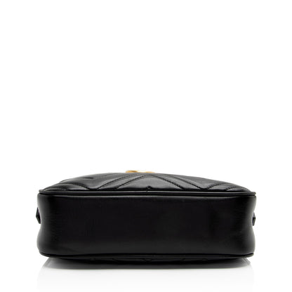 Gucci Matelasse Leather GG Marmont Small Shoulder Bag (SHF-FVS5c3)
