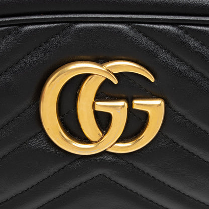 Gucci Matelasse Leather GG Marmont Small Shoulder Bag (SHF-RkEnxD)