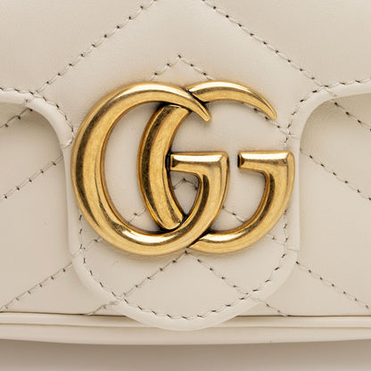 Gucci Matelasse Leather GG Marmont Super Mini Bag (SHF-dN0cWo)