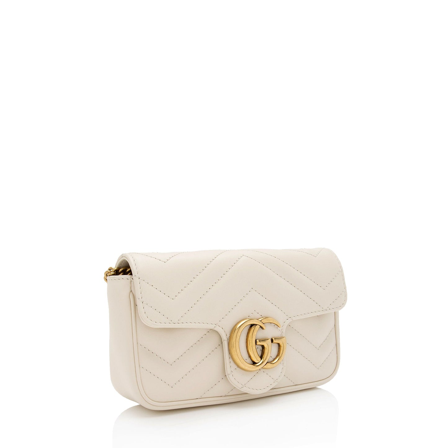 Gucci Matelasse Leather GG Marmont Super Mini Bag (SHF-dN0cWo)
