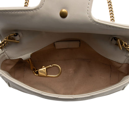 Gucci Matelasse Leather GG Marmont Super Mini Flap Bag (SHF-beHFsH)