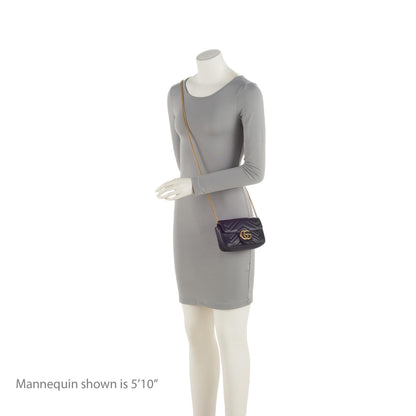 Gucci Matelasse Leather GG Marmont Mini Flap Bag