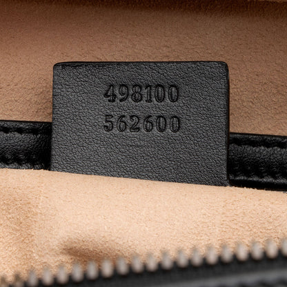 Gucci Matelasse Leather GG Marmont Top Handle Zip Around Small Shoulder Bag (SHF-wK4h1j)