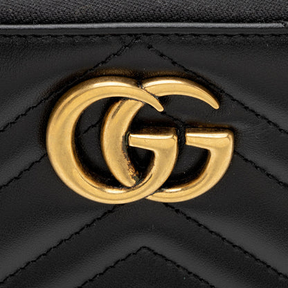 Gucci Matelasse Leather GG Marmont Zip Wallet (SHF-svROoG)