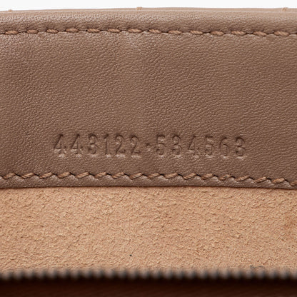 Gucci Matelasse Leather Pearl GG Marmont Flap Mini Wallet Bag (SHF-XrFkq1)