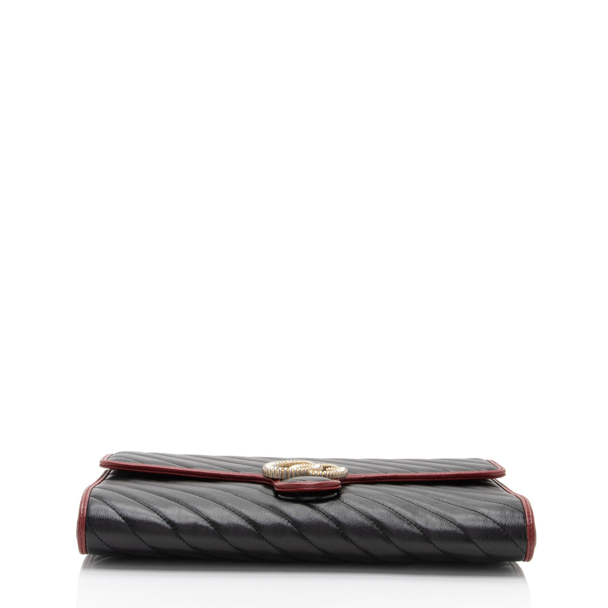 Gucci Matelasse Leather Torchon GG Marmont Clutch (SHF-CeLx8H)