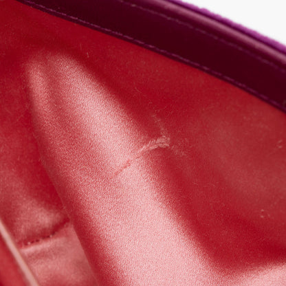 Gucci Matelasse Velvet GG Marmont Mini Flap  Bag (SHF-dH4gBl)