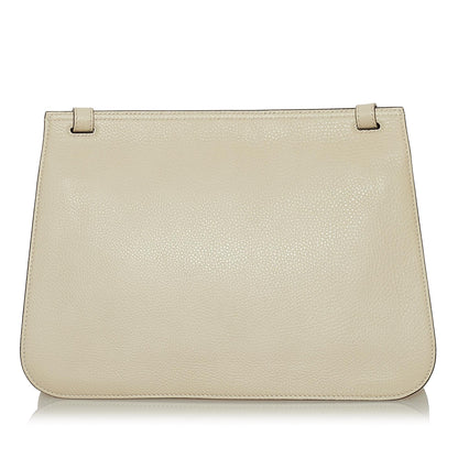 Gucci Medium Bamboo Daily Flap Leather Crossbody Bag (SHG-34409)