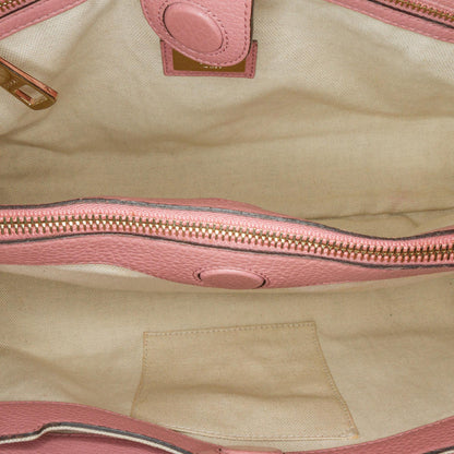 Gucci Medium Bicolor Bamboo Shopper (SHG-d7YYV5)