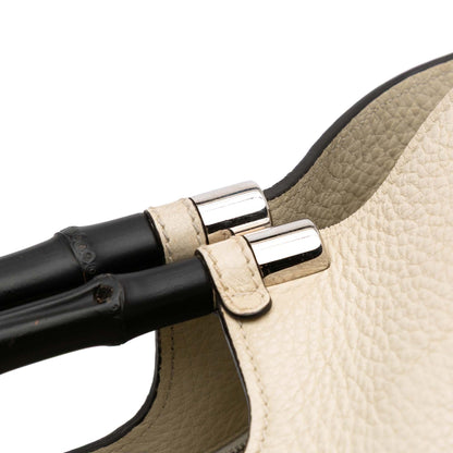 Gucci Medium Calfskin Bamboo Daily Shopper Satchel