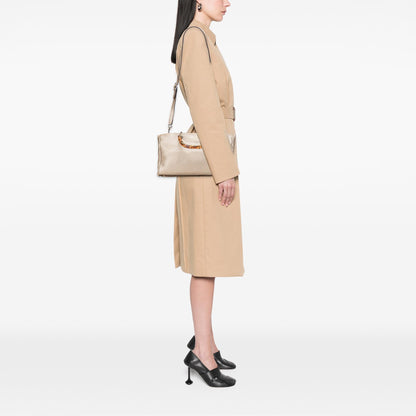 Gucci Medium Calfskin Bamboo Shopper Satchel