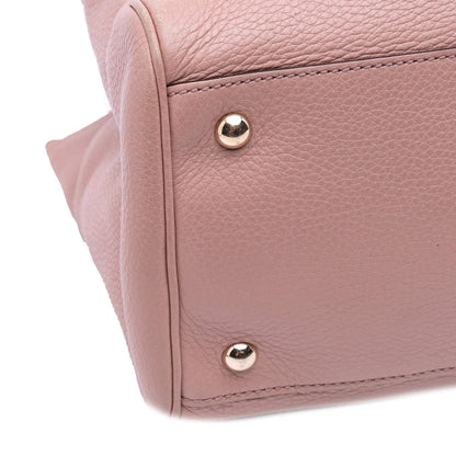 Gucci Medium Calfskin Bamboo Shopper Satchel