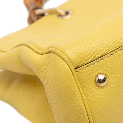 Gucci Medium Calfskin Bamboo Shopper Satchel