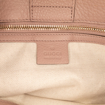 Gucci Medium Calfskin Bamboo Shopper Satchel