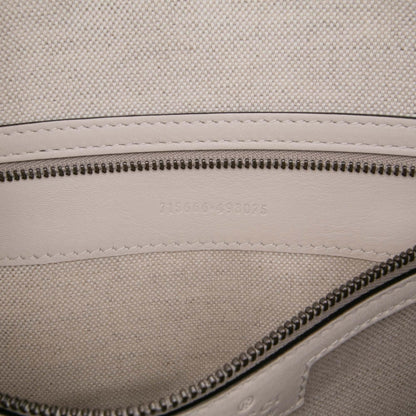 Gucci Medium Calfskin Web Bauletto Top Handle Bag