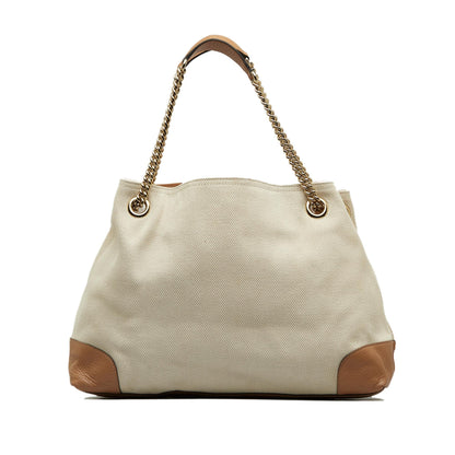 Gucci Medium Canvas Soho Chain Tote (SHG-MTThDG)