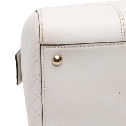 Gucci Medium Diamante Leather Boston Bag
