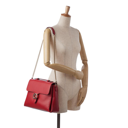 Gucci Medium Dollar Calf Interlocking G Satchel (SHG-AMhH0L)