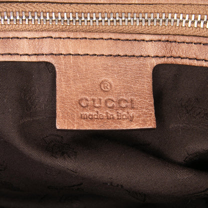 Gucci Medium GG Canvas Bamboo Bar Tote