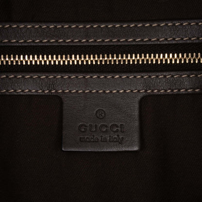 Gucci Medium GG Canvas Bamboo Indy Hobo