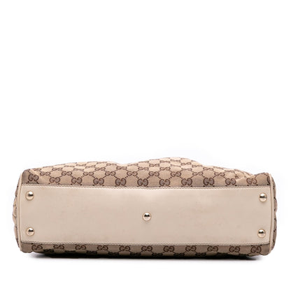 Gucci Medium GG Canvas Braided Peggy Tote