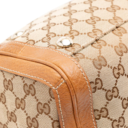 Gucci Medium GG Canvas Charm Satchel