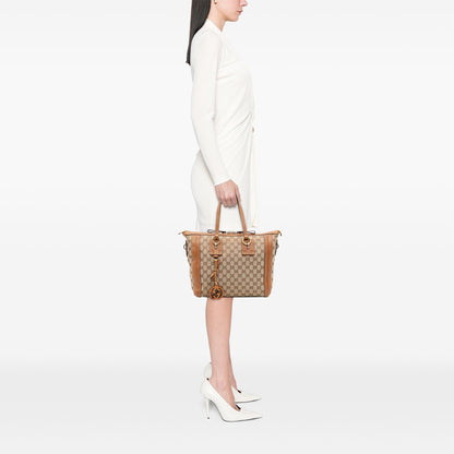 Gucci Medium GG Canvas Charm Satchel