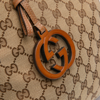 Gucci Medium GG Canvas GG Charm Tote