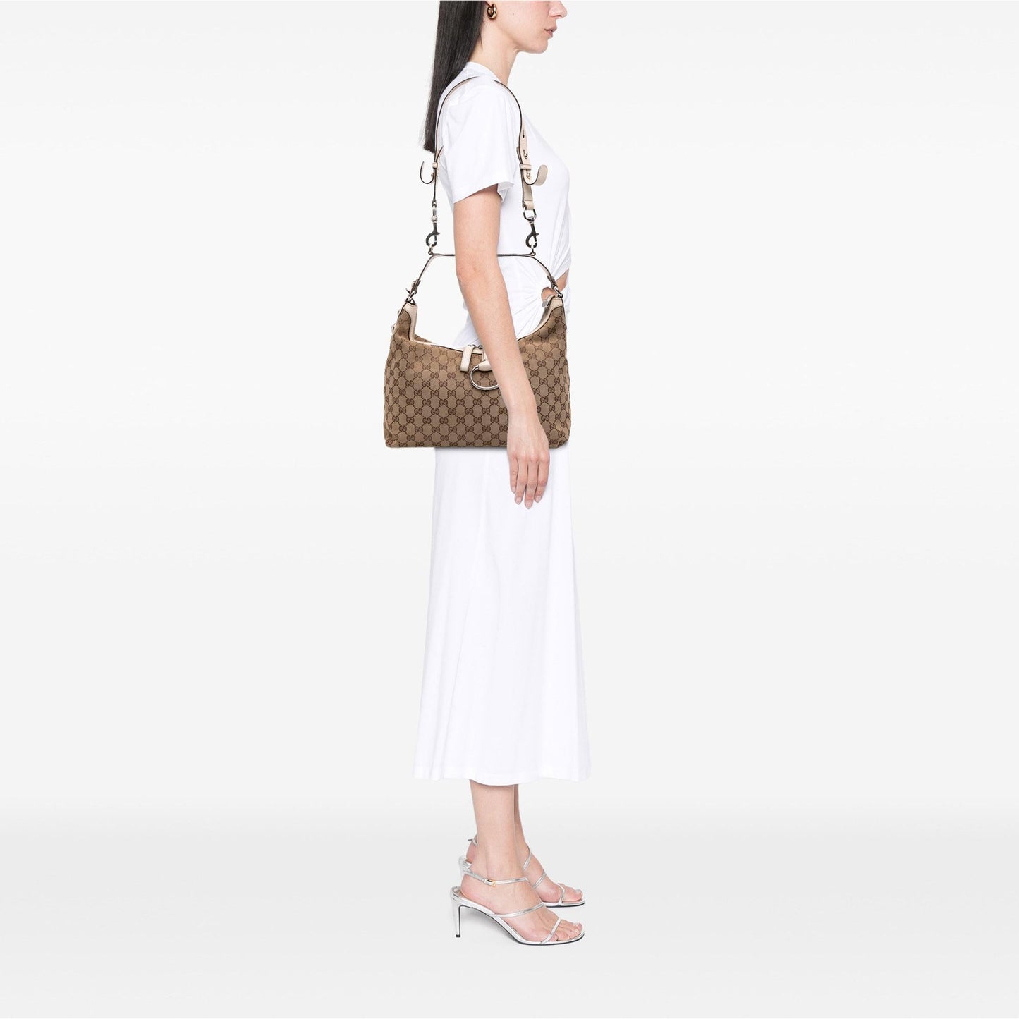 Gucci Medium GG Canvas Icon Bit Satchel