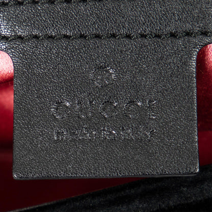 Gucci Medium GG Marmont Embroidered Matelasse Velvet Crossbody (SHG-0BOHzd)