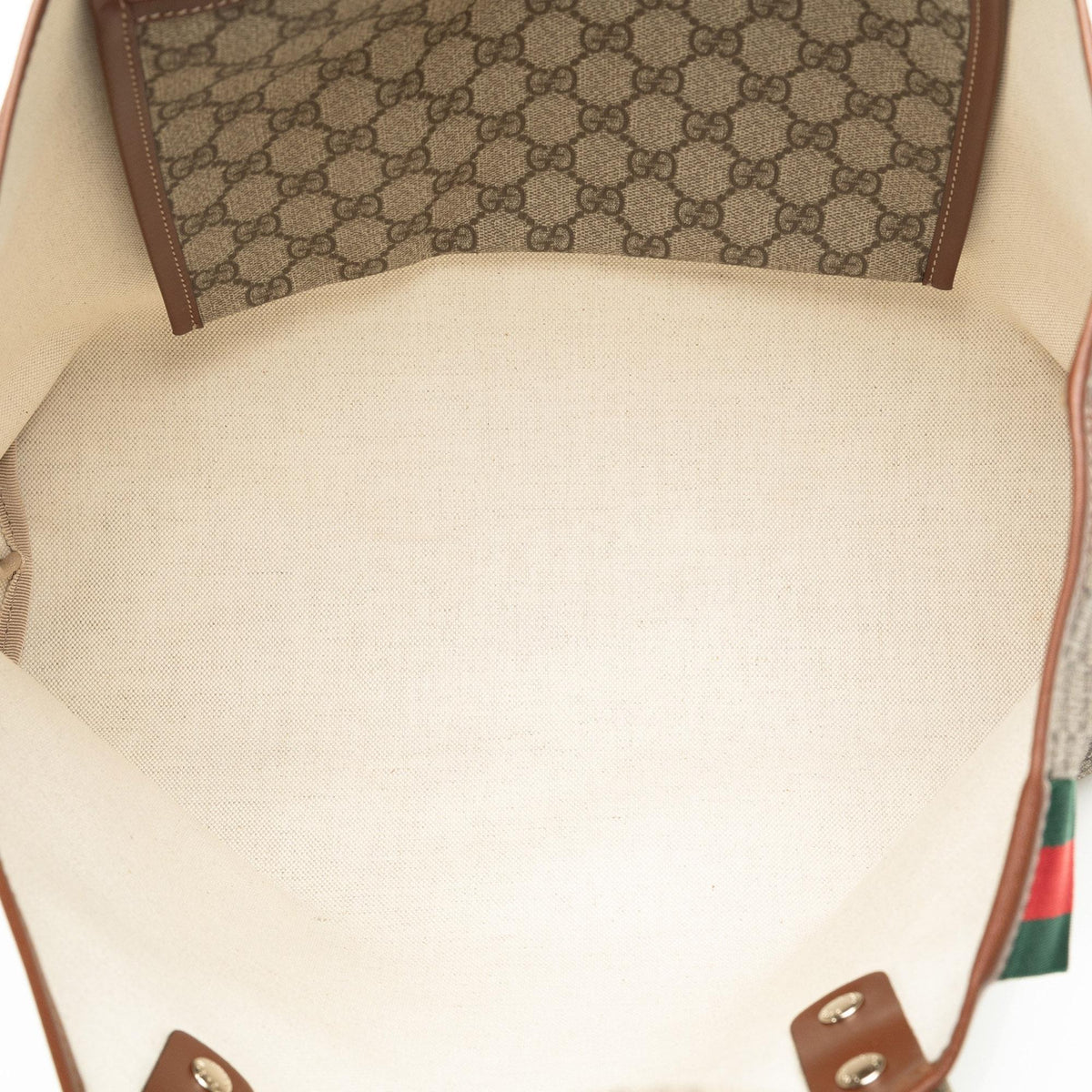 Gucci Medium GG Supreme Web Loop Tote Bag (SHG-Ew9uNi)