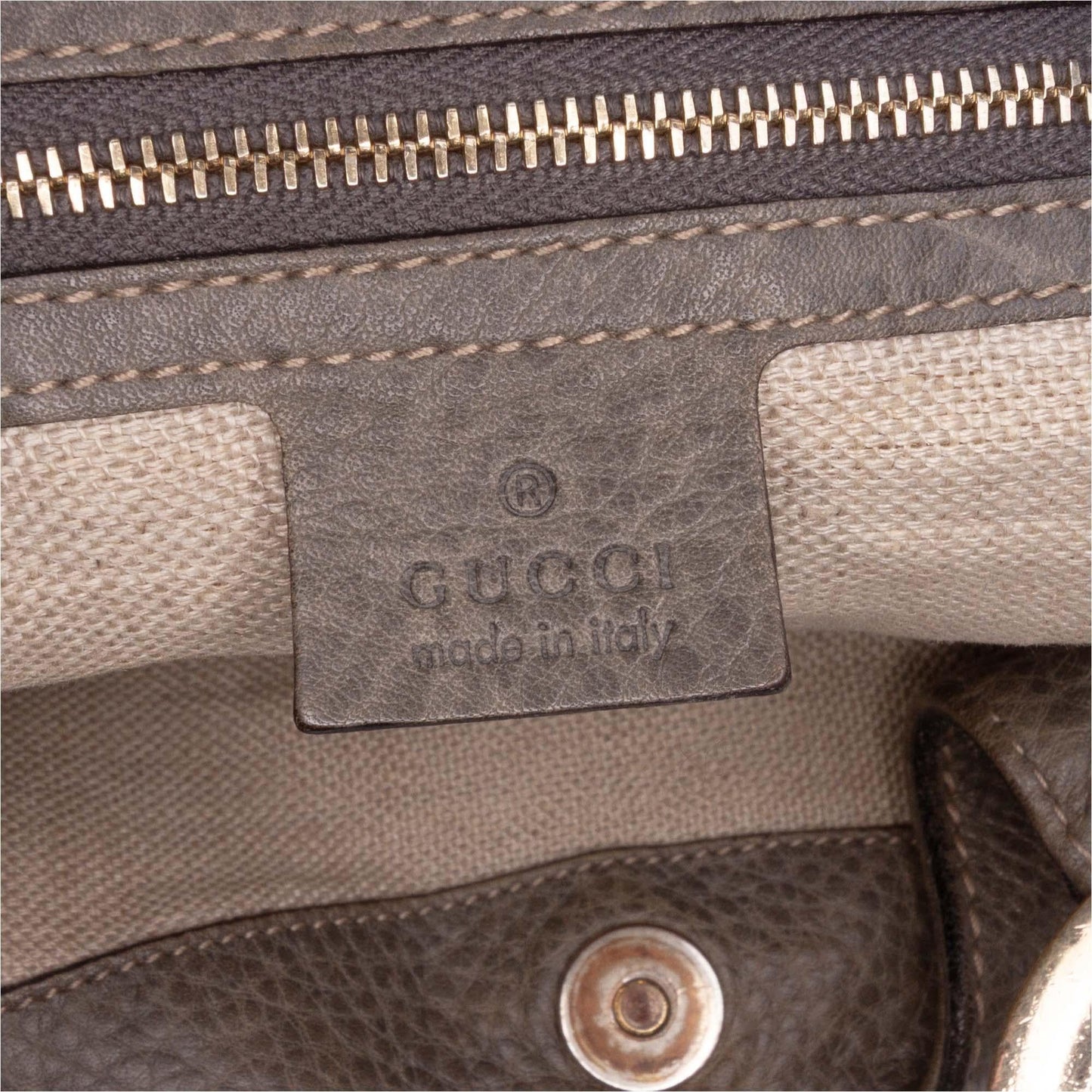 Gucci Medium Grained Calfskin Charlotte Hobo