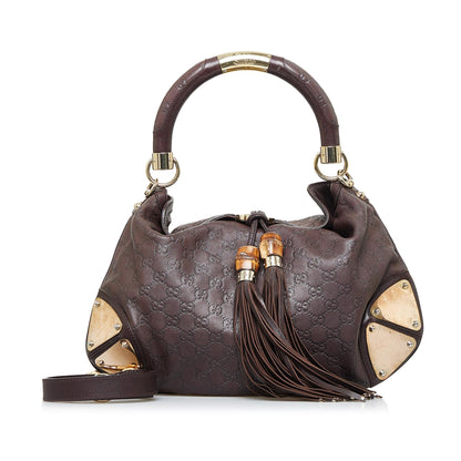 Gucci Medium Guccissima Bamboo Indy (SHG-T0Pj5K)