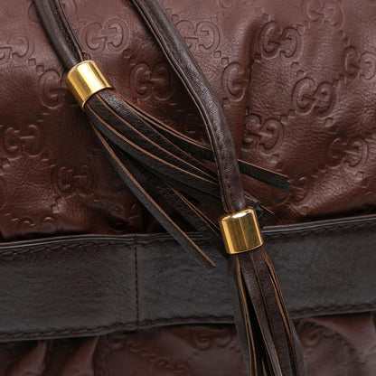 Gucci Medium Guccissima Interlocking Icon Drawstring Hobo