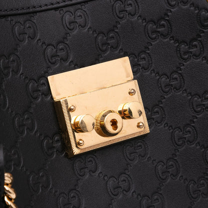 Gucci Medium Guccissima Padlock Tote