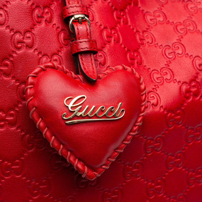 Gucci Medium Guccissima Valentine Top Handle Bag