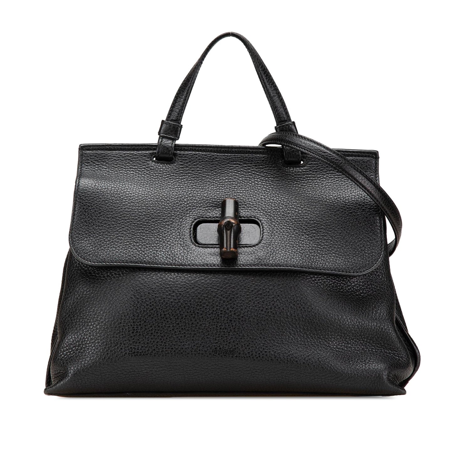 Gucci Medium Leather Bamboo Daily Satchel