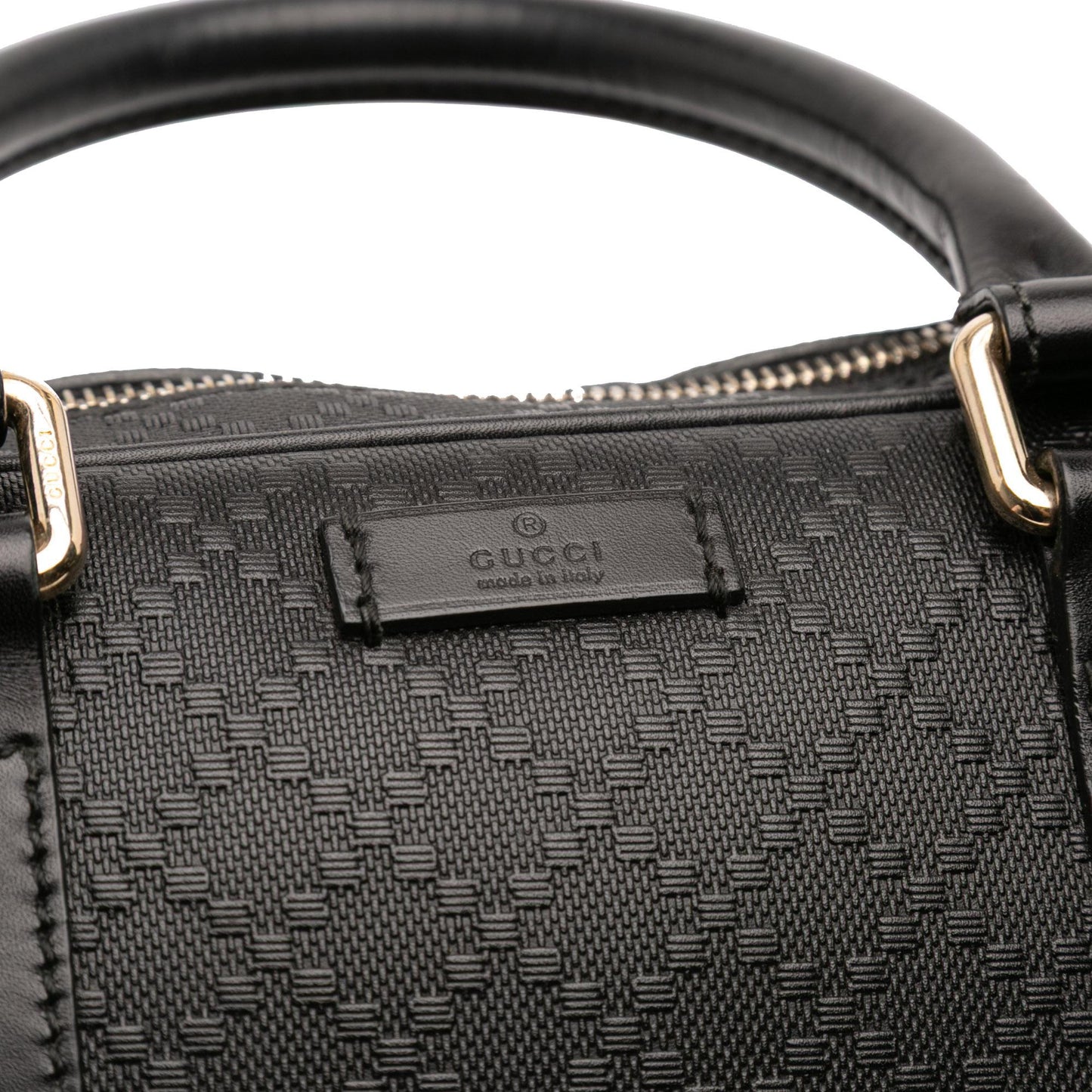 Gucci Medium Leather Diamante Bright Business Bag