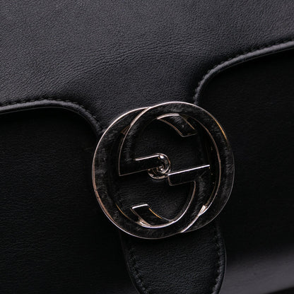 Gucci Medium Leather Dollar Interlocking G Crossbody