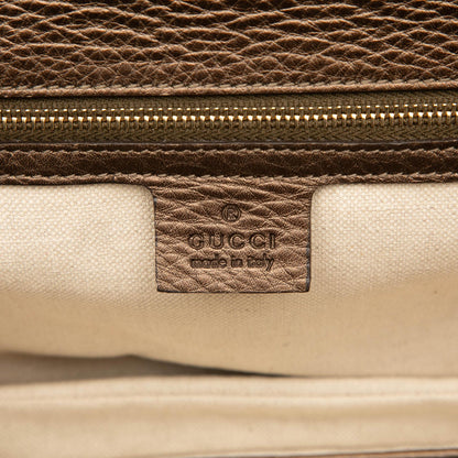 Gucci Medium Leather New Bamboo Satchel